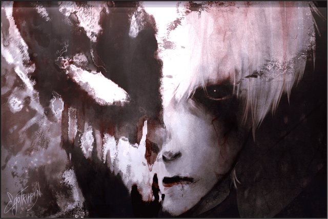 painting on canvas "kaneki/sf"