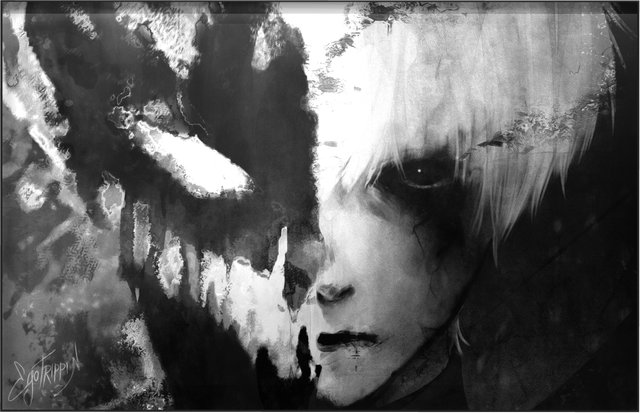 painting on canvas "kaneki/sf"