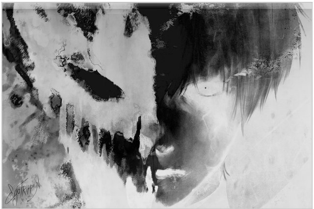 painting on canvas "kaneki/sf"